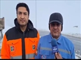 🔻راه های روستایی در حال برفروبی و مسیر گشایی است