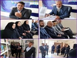 مراسم افتتاحیه نمایشگاه قلم های ماندگار (آثار نویسندگان و مؤلفان اهری) با حضور دکتر احمدی فرماندار اهر
