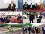 حضور امام جمعه و فرماندار اهر در روستای ویجنی